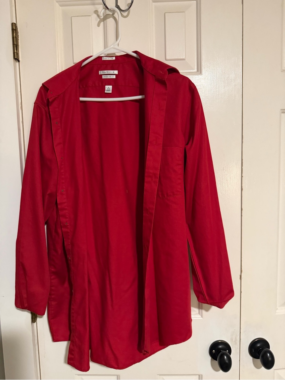 Van Heusen Bright Red Dress Shirt.